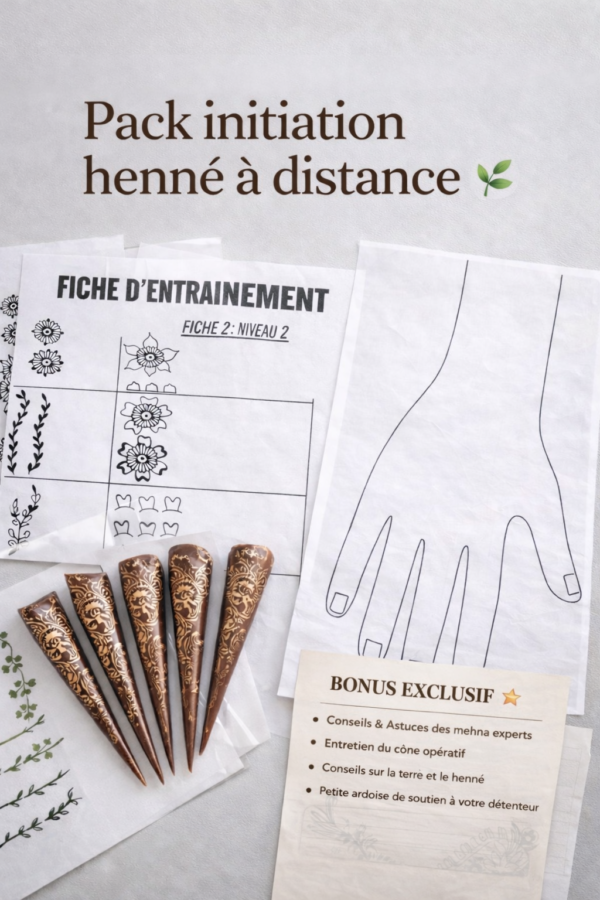 Pack d’initiation au henné pour débutantes