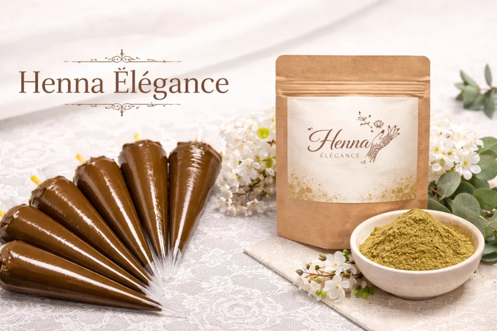 Cônes de henné naturel Henna Élégance en Belgique